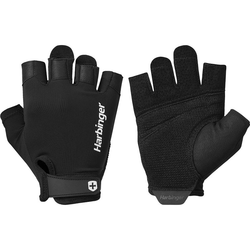 Harbinger Unisex Pro Weight Lifting Gloves 2.0 - Black/Gray, 1 of 3