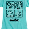 Girls' - Avatar: The Last Airbender - Four Elements Fitted Short Sleeve Graphic T-Shirt - 2 of 4