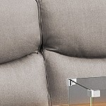 gray cushion/brown wicker