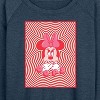 Women's - Disney - Minnie Moouse Oops Lightweight French Terry Wide Neck Long Sleeve Shirt - 2 of 4