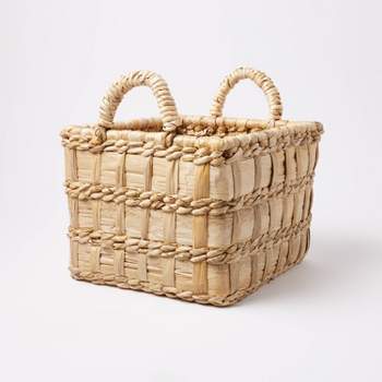 L Milk Crate Natural Woven - Threshold™