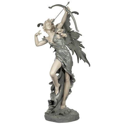 Two-Tone Resin Archer Fairy Garden Statue, 48.5" Tall