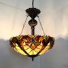 Chloe Lighting CH18780VI18-UH2 Liaison Tiffany-Style 2 Light Victorian Inverted Ceiling Pendant 18`` Shade - 2 of 4