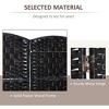 Gulches 6' Tall Wicker Weave 4 Panel Room Divider Privacy Screen for Home Office - Black - 4 of 4