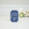 VIP Wood 7 in. Blue Believe in your Dreams Sign - 3 of 4