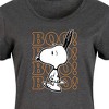 Women's Peanuts Boo Snoopy Scared Graphic T-shirt Dress - Heather Charcoal - 4X - 2 of 4