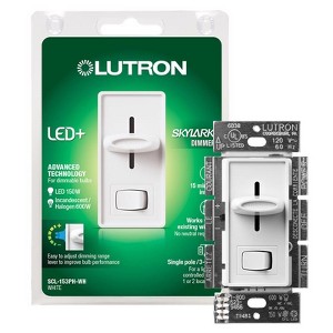 Lutron Skylark White 150 W 3-Way Dimmer Switch - Case of 1 - 1 each - 1 of 1