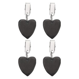 Unique Bargains Marble Heart Shape Tablecloth Weight Pendant Hooks 1.57" x 1.57" - 1 of 4