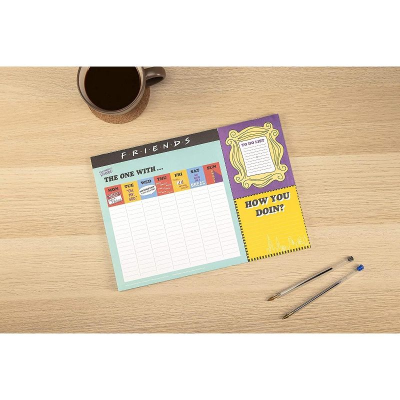 Friends TV Sitcom Themed Desk Planner | Weekly Calendar | 52 Pages, 2 of 4