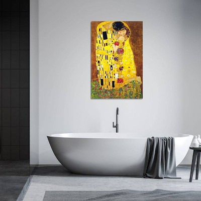 18" x 12" Hand-Stretched Abstract Canvas Art in Vibrant Colors