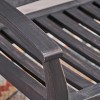 Modern Acacia Wood Rocking Loveseat Bench with Armrests for Outdoor Relaxation, Fits Small Spaces – 3irtyhousy - 3 of 4