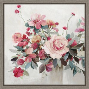 Amanti Art 16"x16" Treasure of The Day (Rose Bouquet) by Allison Pearce Framed Canvas Wall Art Print: Modern Decor, Polystyrene Frame - 1 of 4