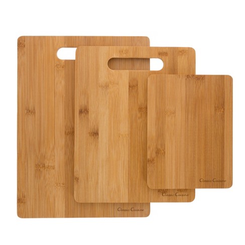 Folio™ Steel 3-Piece Bamboo Cutting Board Set with Stainless Steel Case
