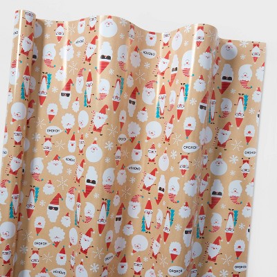 55 sq ft Trendy Santa Gift Wrap - Wondershop™