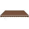 Resenkos Patio Awning, Outdoor Sun Shade Shelter Cover Awnings,12' x 10' Retractable Awning Patio Awnings Sun Shade Shelter with Manual Crank Handle, - 3 of 4