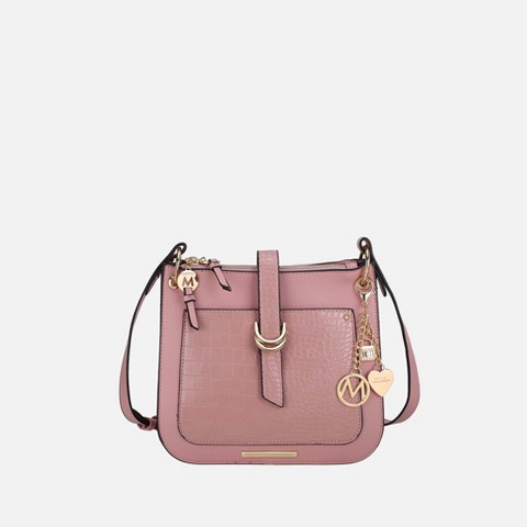 MKF Collection Kiltienne Crossbody Bag Everyday accessory Vegan leather by Mia K - Rose