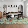 Area Rug for Living Room, Floral Washable Rugs Low Pile, Soft Non Slip Vintage Carpet for Bedroom, Kitchen, Dining Room, Office - 3 of 4
