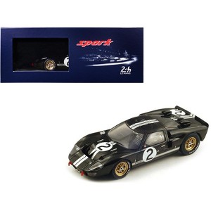 Ford MK 2 #2 "Shelby American" Winner "24 Hours of Le Mans" (1966) with Acrylic Display Case  1/18 Model Car by Spark - 1 of 2