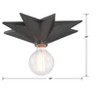 Crystorama Lighting Astro 1 - Light Sconce in  Black - 2 of 4