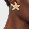 Post Starfish Stud Earrings - A New Day™ Gold - 2 of 3