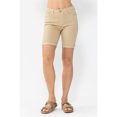 Women's Cuffed Bermuda Shorts - Judy Blue