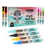 PINTAR Premium Acrylic Paint Pens - (26 Colors) Medium Tip Pens For Rock Painting, Wood, Paper Water Resistant Paint Set, Craft Supplies, DIY Project