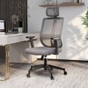 LeisureMod Modern Office Chair with Mesh Back and Headrest Adjustable Height 360 Degree Swivel and Tilt Nift Series - 3 of 4