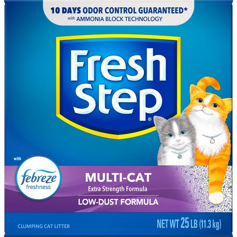 Fresh Step Multi-Cat Scented Litter with the Power of Febreze Clumping Cat Litter , 6 of 13