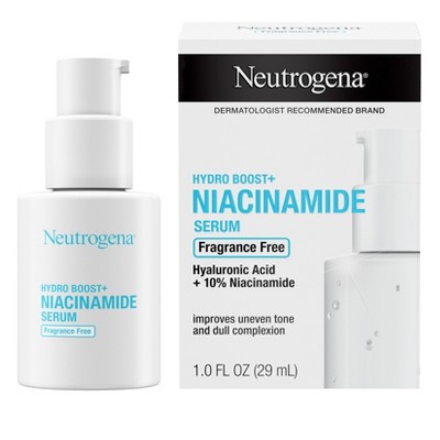 Neutrogena Hydro Boost+ Niacinamide Hydrating Face Serum With Vitamin B3 &#38; Hyaluronic Acid  - Fragrance Free - 1 fl oz