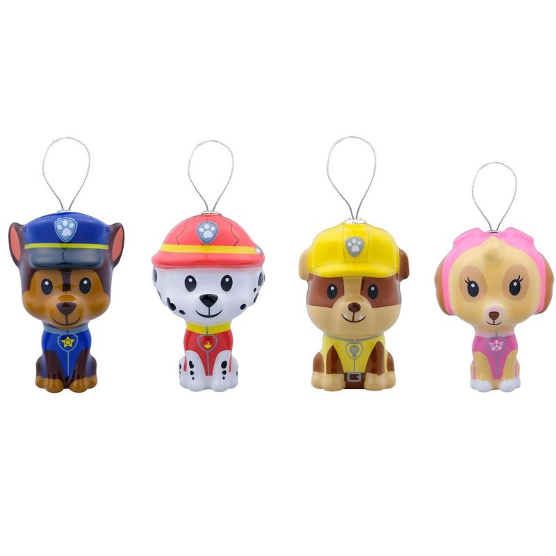 PAW Patrol Chase, Marshall, Rubble, and Skye Tree Ornaments 4ct, 1 of 12