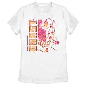 Women's Minecraft Ghast Sketch T-Shirt - 1 of 4