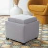 Harrison Single Tray Ottoman  - Safavieh - 2 of 4