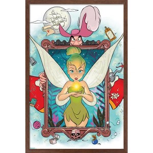 Trends International Disney Tinker Bell - Framed Magic with Hook Framed Wall Poster Prints - 1 of 4