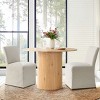 Set of 4 North Linen Dining Chair, Upholstered Beige Parson Chair for Dining Room - The Pop Home - 2 of 4