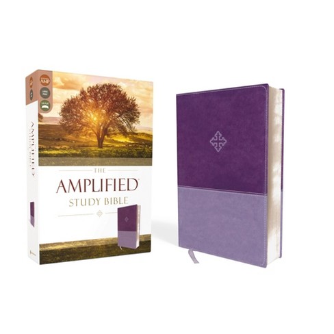 Amplified Study Bible, Imitation Leather, Purple - by  Zondervan (Leather Bound) - image 1 of 1