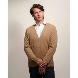 Lona Scott Men's Classic Cashmere Cardigan - 1 of 4