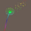 Adult Design By Humans Pride Dandelion Rainbow Flower Wish By Racerback Tank Top - 2 of 2
