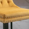 INFURNIC Counter and Bar Stools Velvet Tufted Upholstered Barstools with Nailhead Trim for Dining Room, Gold, 23.6"*19.5"*40.7" - 3 of 4