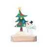 Transpac Acrylic 7.87 in. Multicolor Christmas Tree Snowman Shaped Table Sign - 2 of 4