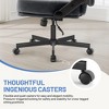 Dsvimoy Task and Office Chair Adjustable Swivel Criss Cross Desk Chair with Thick Cushion for Bedroom, Black, 27"*22.9"*13" - 4 of 4