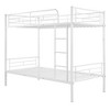 Twin Over Twin Metal Bunk Bed with Safety Guardrails - 4 of 4