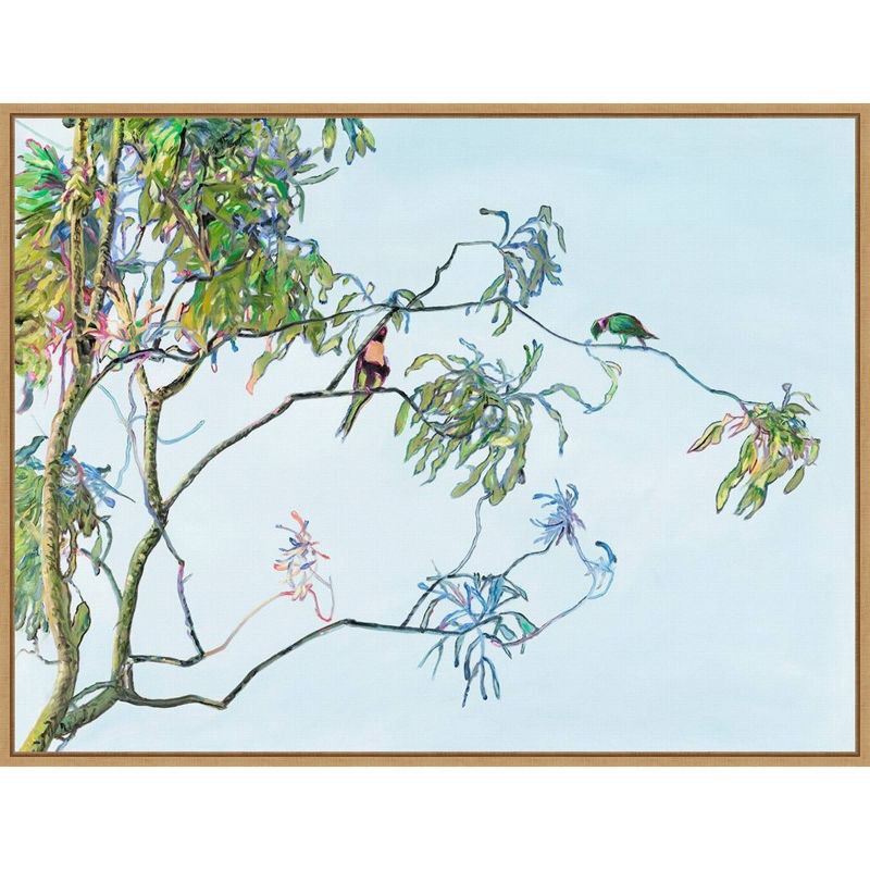 30&#34; x 22&#34; Eucalyptus Tree by Urban Road Framed Canvas Wall Art Light Brown - Amanti Art, 1 of 10