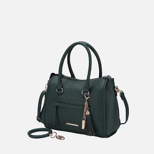 MKF Collection Valeria Vegan Leather Women's Satchel Bag with Keyring by Mia K - 1 of 4