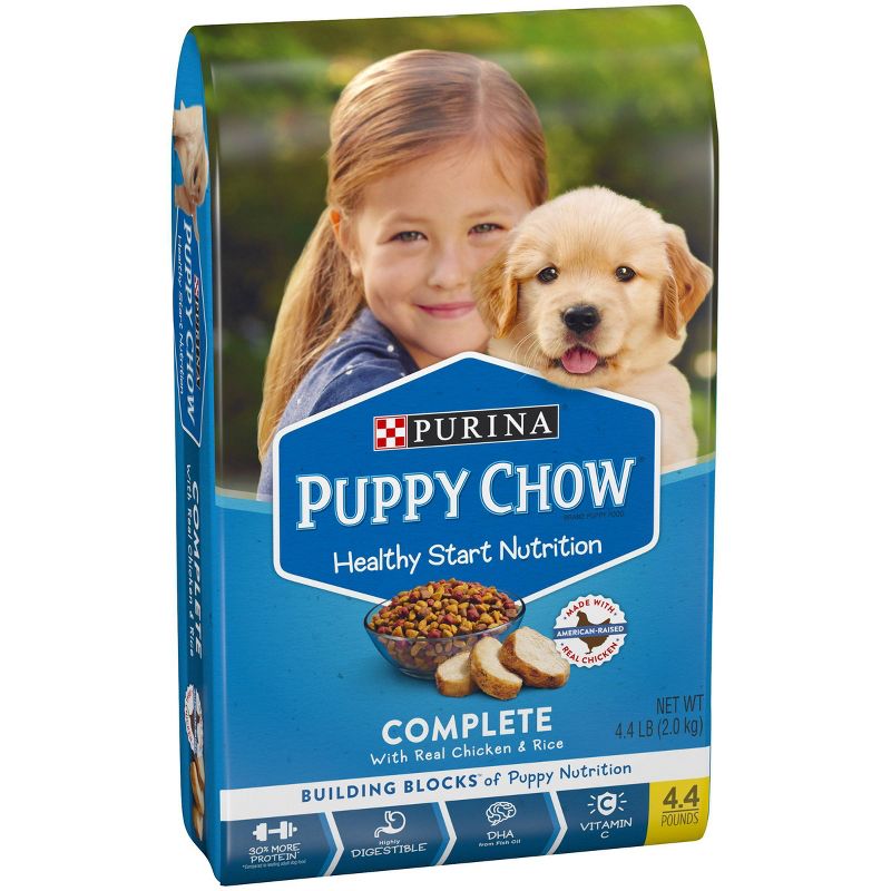 Purina Puppy Chow with Real Chicken &#38; Rice Complete Dry Dog Food - 4.4lbs, 4 of 8