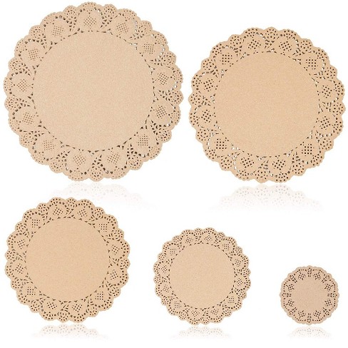 5-inch pack of 100 by The Baker Celebrations; Made in Canada White Round Paper Lace Doilies