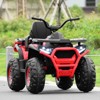 Infans 12V Kids Electric 4-Wheeler ATV Quad 2 Speeds Ride On Car w/MP3&LED Lights Red - 3 of 4