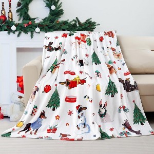 Lomsoe Christmas Throw Blanket Super Soft Flannel Blankets Xmas Holiday Decor Warm Xmas Holiday Decor for Couch Bed. - 1 of 4