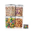 Sorbus (1.6L/54.10 Oz) Airtight Food Storage Containers with Locking Lids, Measuring Spoons & Labels - 2 of 4
