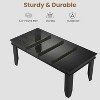 Farmhouse Dining Table for 6-8 People,71" Long Kitchen Tables with Wooden Sturdy Frame,Black - 4 of 4