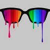Adult Design By Humans Love Wins Hipster Glasses Pride By badbugs T-Shirt - 2 of 2